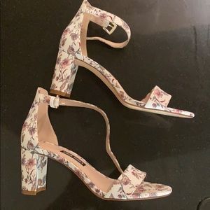 Nine West Floral Block Heels
